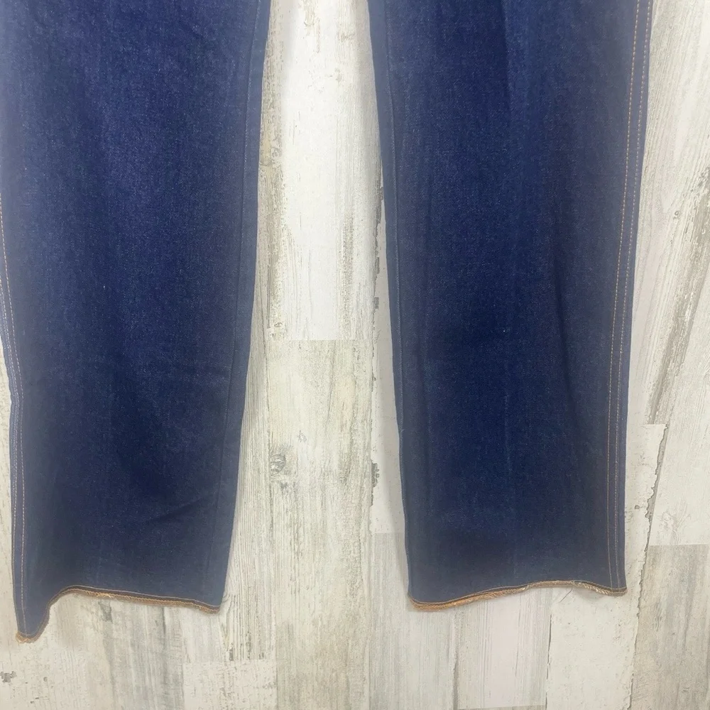 Thumbs Up Vintage Mens Flare Jeans size 30 Retro Western Dark‎ Denim